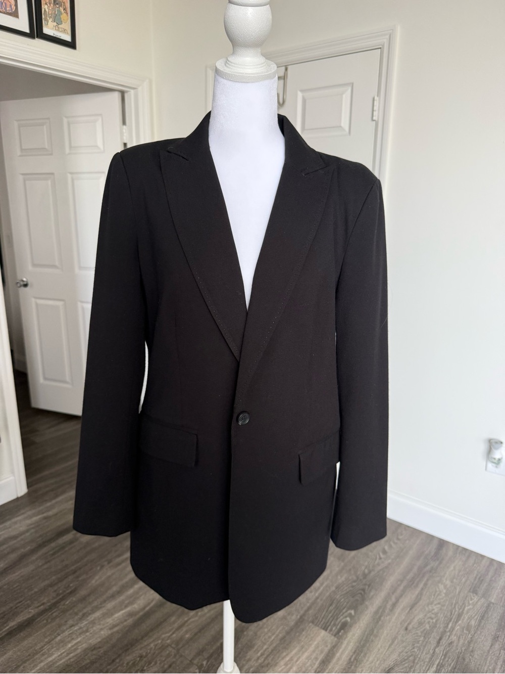 Calvin Klein oversized Classic Black Single-Button Blazer